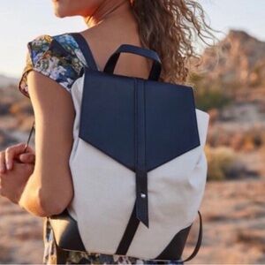 Deux Lux vegan leather canvas back pack